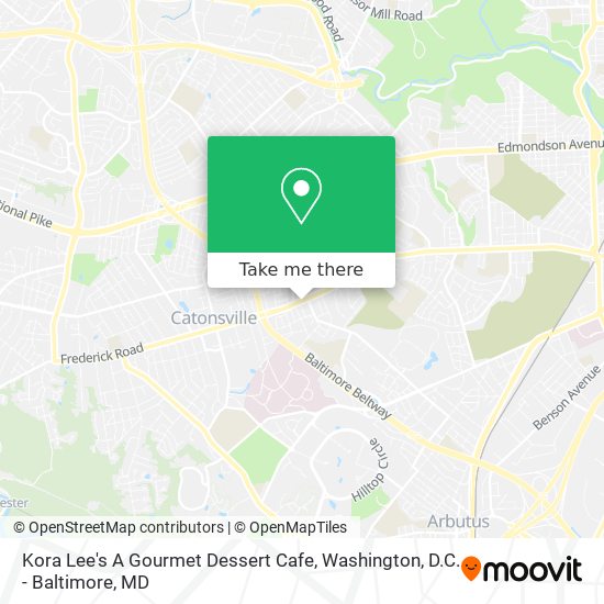Kora Lee's A Gourmet Dessert Cafe map