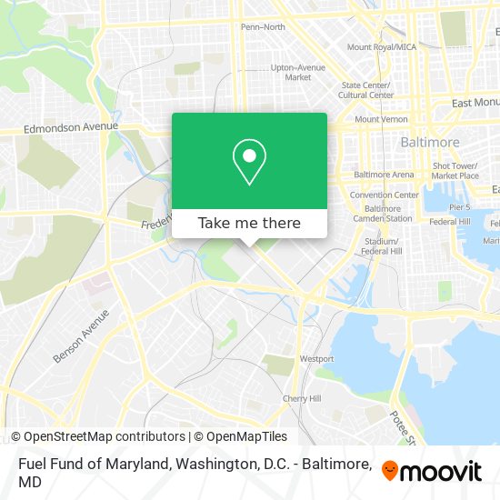 Fuel Fund of Maryland map