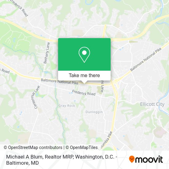Michael A Blum, Realtor MRP map