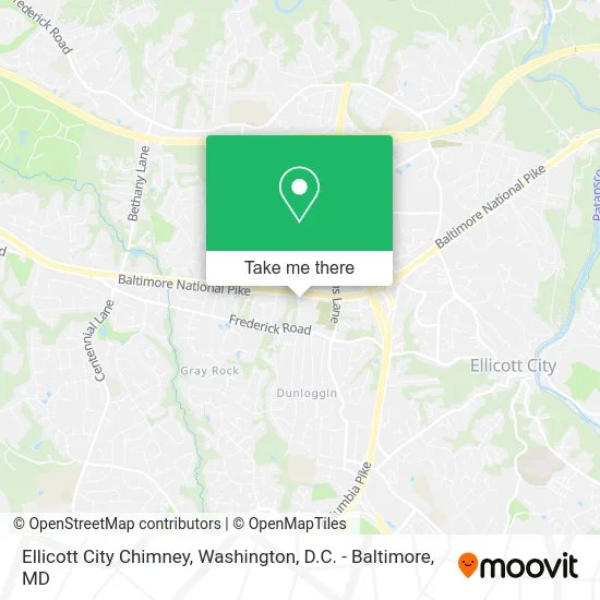 Ellicott City Chimney map