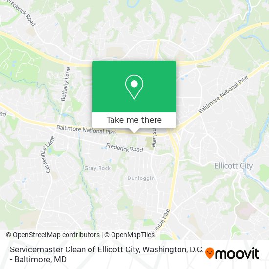 Servicemaster Clean of Ellicott City map