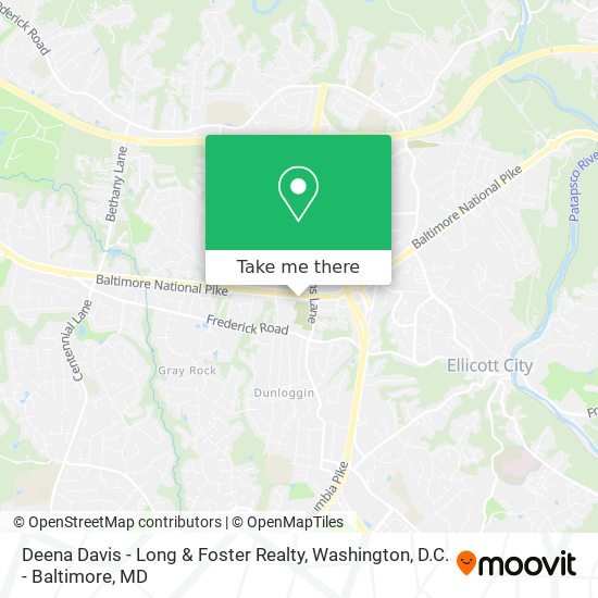 Deena Davis - Long & Foster Realty map