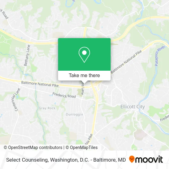 Select Counseling map