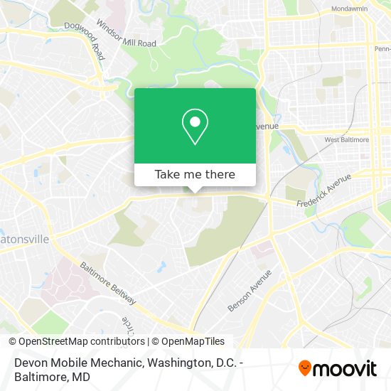 Devon Mobile Mechanic map