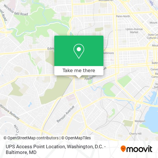 UPS Access Point Location map