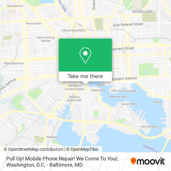 Pull Up! Mobile Phone Repair! We Come To You! map