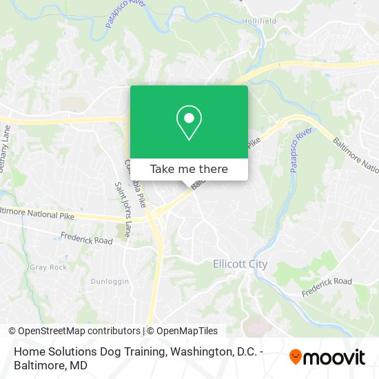 Home Solutions Dog Training map