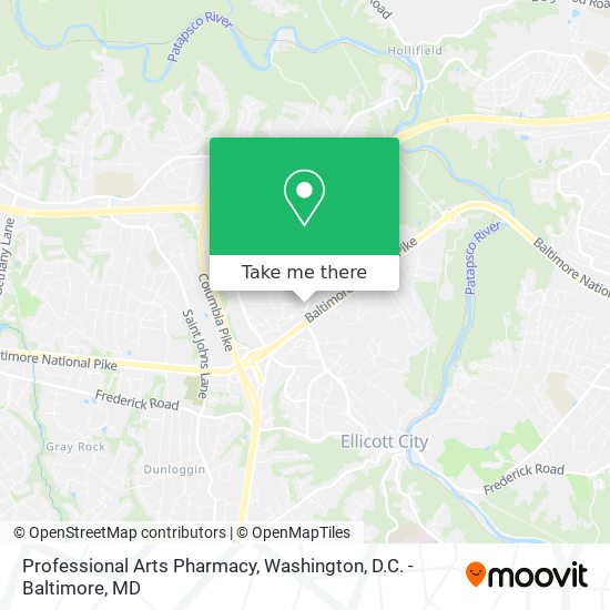 Professional Arts Pharmacy map