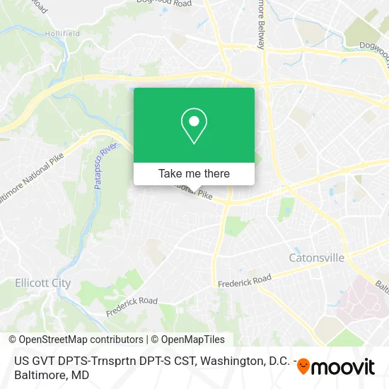 Mapa de US GVT DPTS-Trnsprtn DPT-S CST