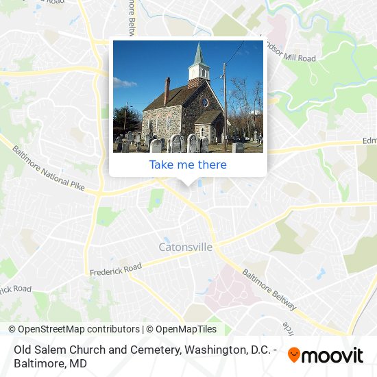 Old Salem Church and Cemetery map