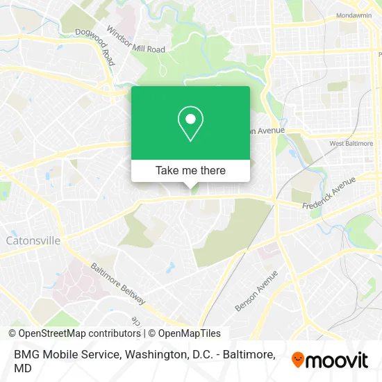 BMG Mobile Service map