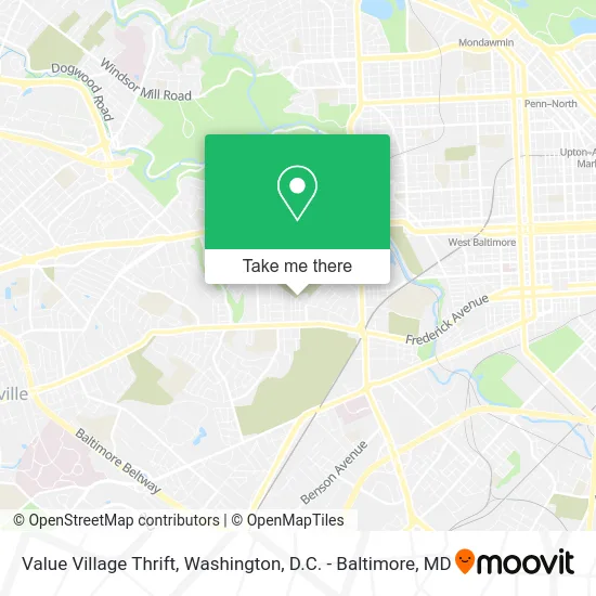 Value Village Thrift map