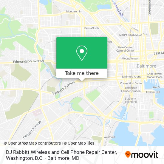 DJ Rabbitt Wireless and Cell Phone Repair Center map