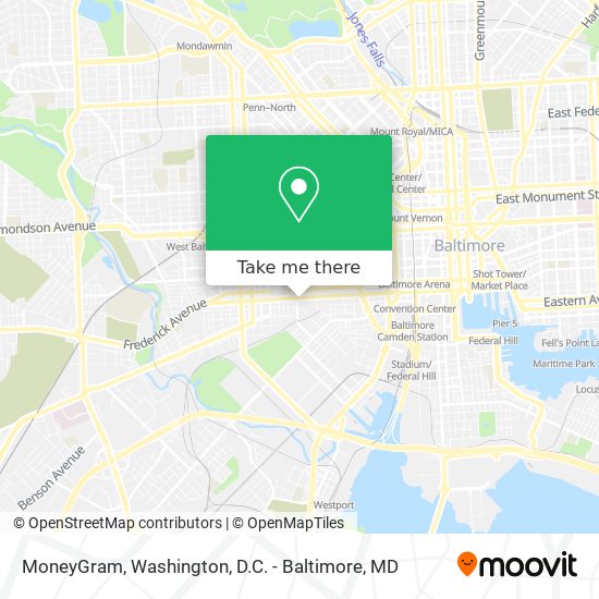 MoneyGram map