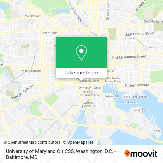 Mapa de University of Maryland Oit CSS