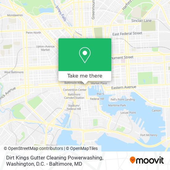 Dirt Kings Gutter Cleaning Powerwashing map