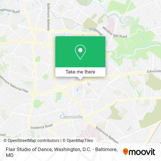 Flair Studio of Dance map