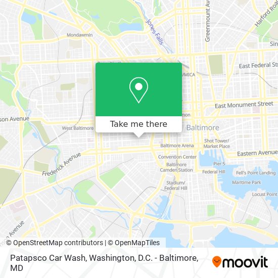 Mapa de Patapsco Car Wash