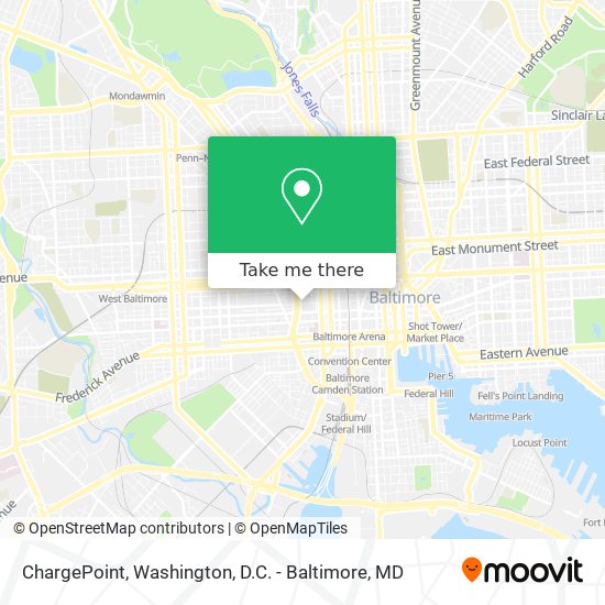 Mapa de ChargePoint