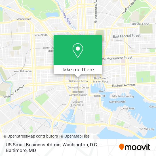 US Small Business Admin map