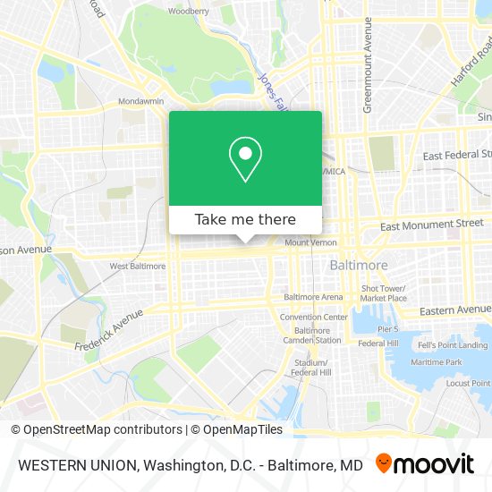 WESTERN UNION map