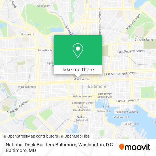 Mapa de National Deck Builders Baltimore