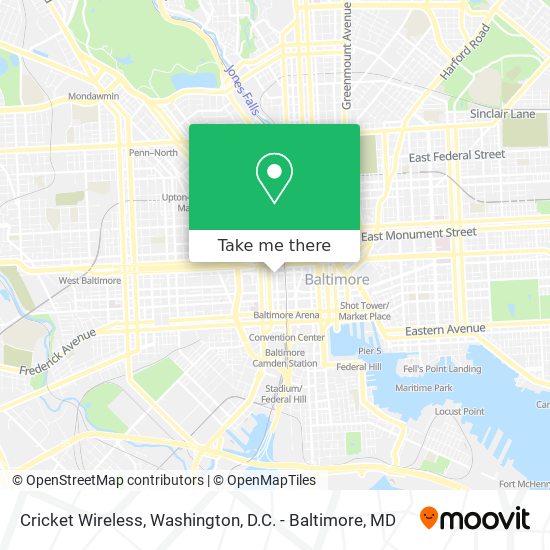 Cricket Wireless map