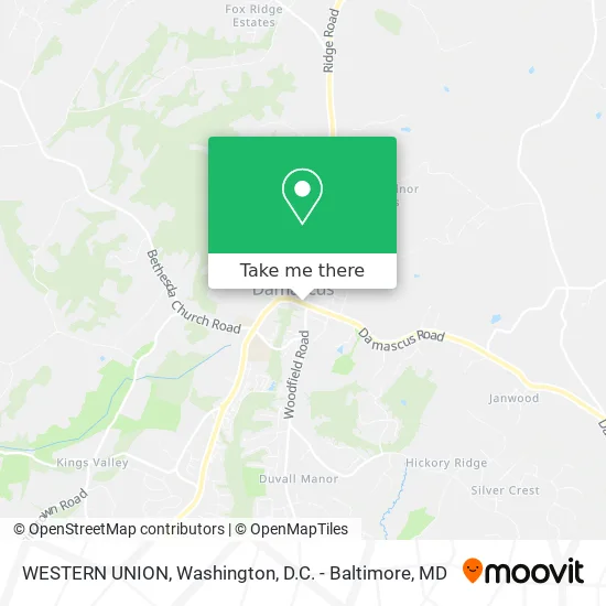 WESTERN UNION map