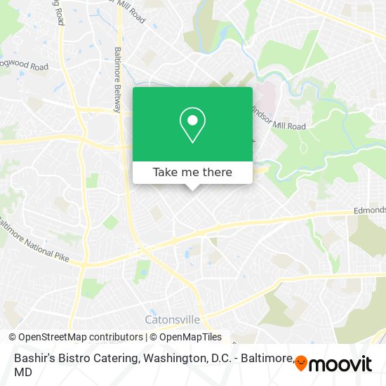 Bashir's Bistro Catering map
