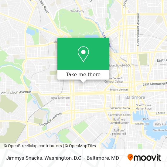 Jimmys Snacks map