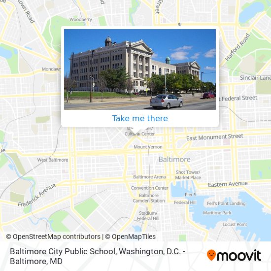 Baltimore City Public School map