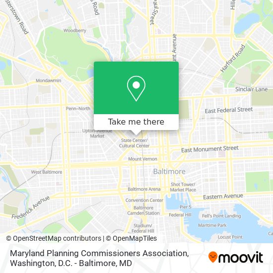 Maryland Planning Commissioners Association map