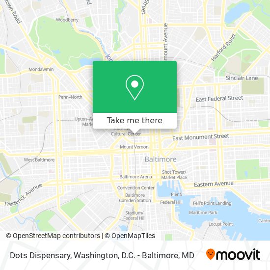 Dots Dispensary map