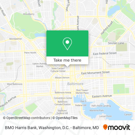 BMO Harris Bank map