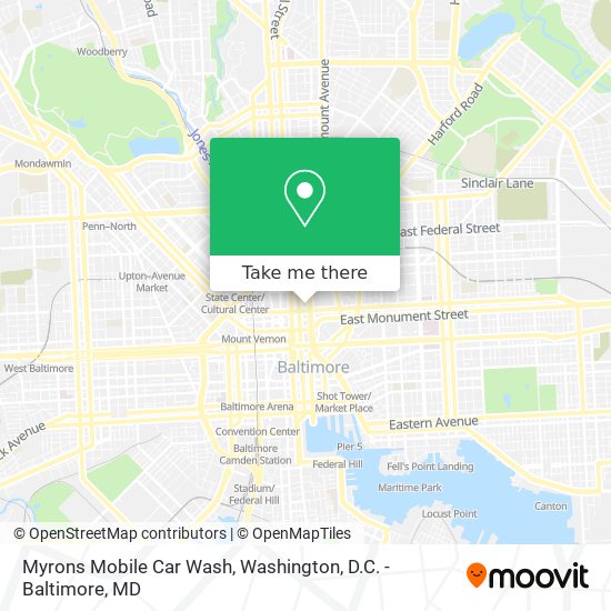 Myrons Mobile Car Wash map