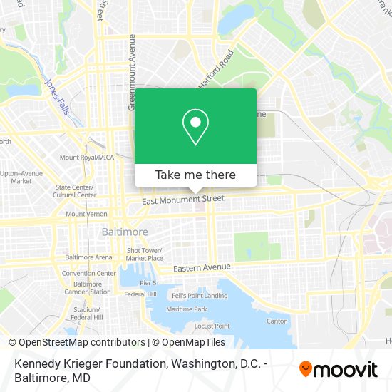 Kennedy Krieger Foundation map