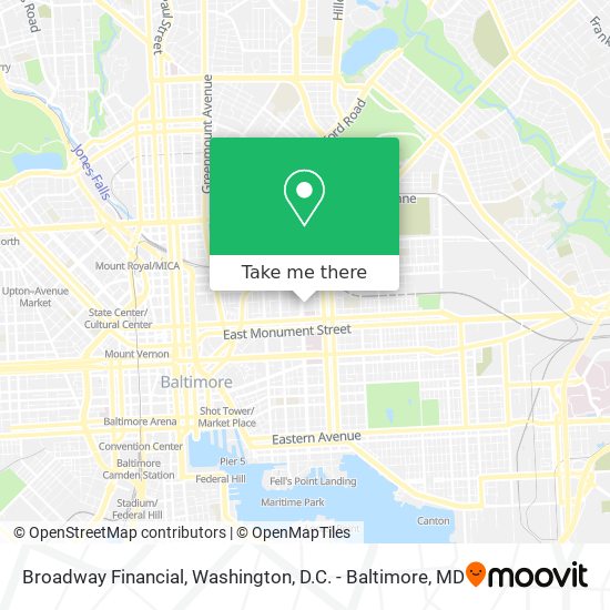 Broadway Financial map