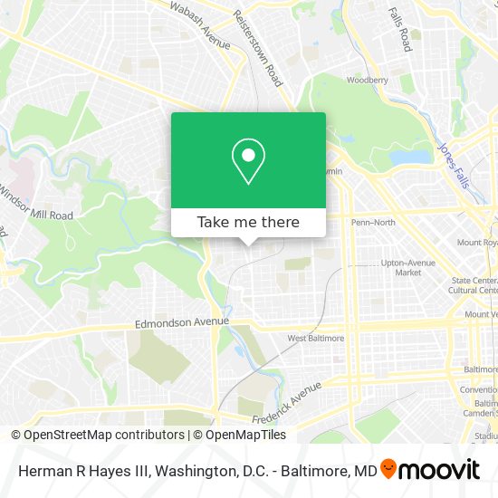 Herman R Hayes III map