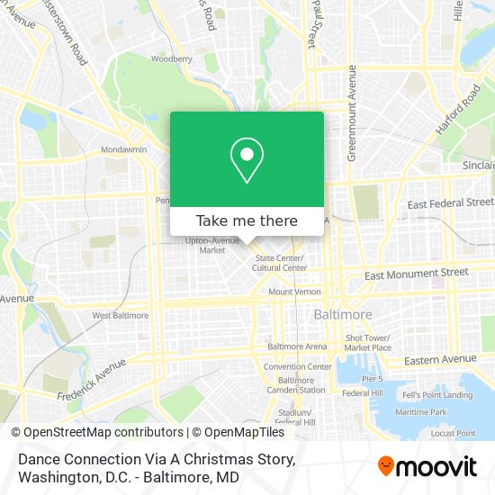 Dance Connection Via A Christmas Story map