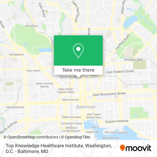 Top Knowledge Healthcare Institute map