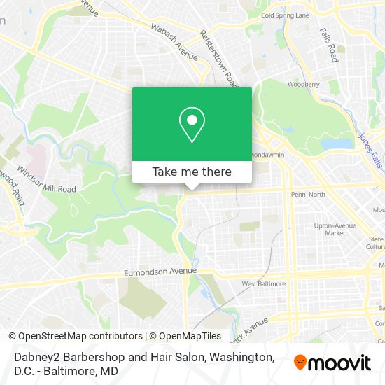 Dabney2 Barbershop and Hair Salon map