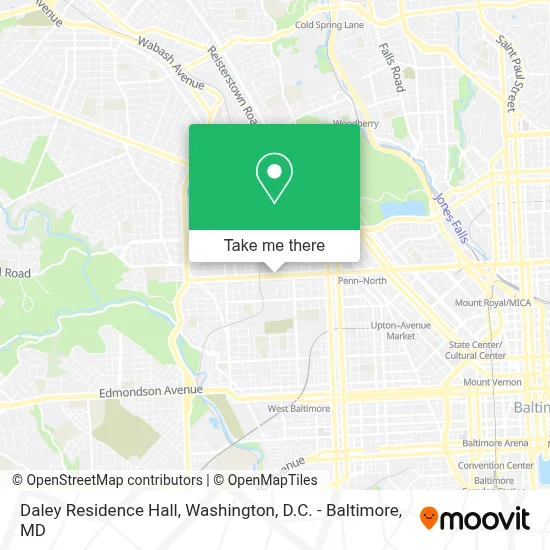 Daley Residence Hall map