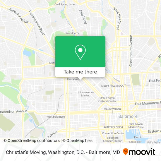Mapa de Christian's Moving