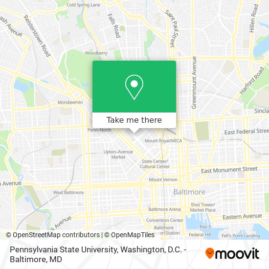 Pennsylvania State University map