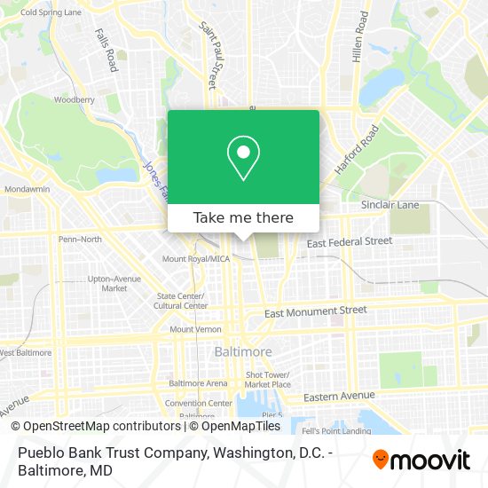 Pueblo Bank Trust Company map