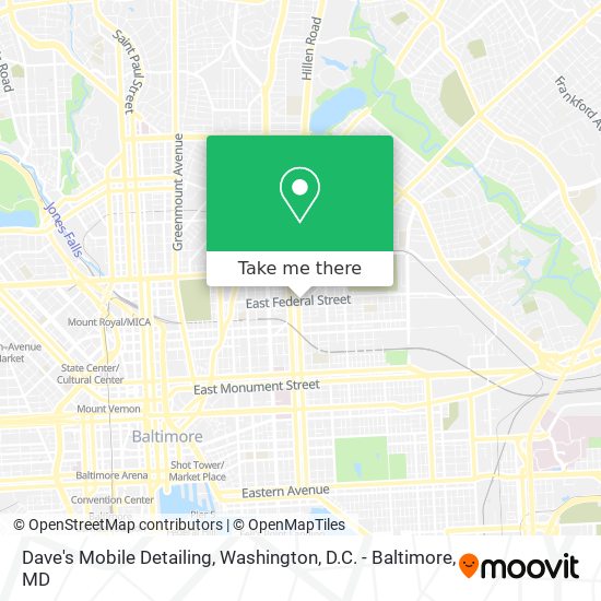 Dave's Mobile Detailing map