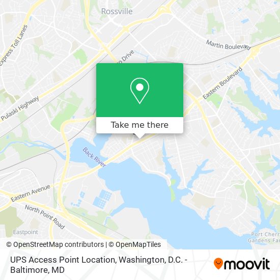 UPS Access Point Location map