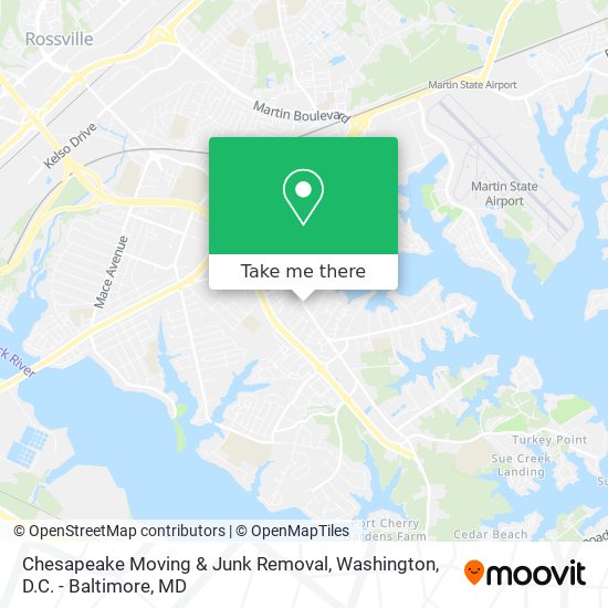 Chesapeake Moving & Junk Removal map