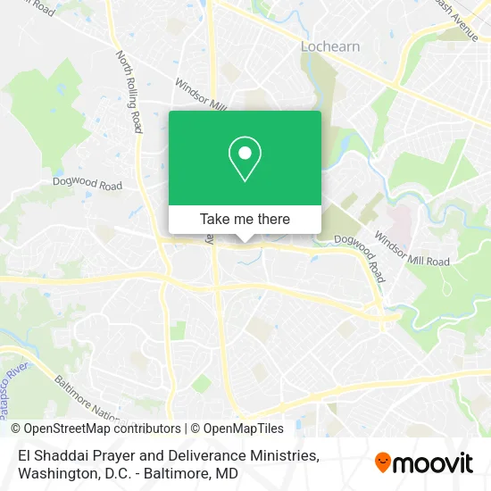 Mapa de El Shaddai Prayer and Deliverance Ministries