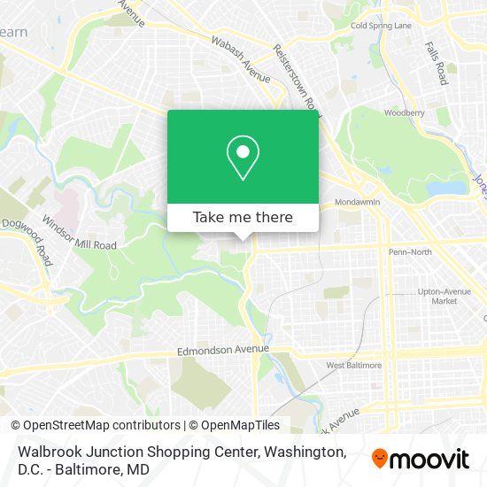 Walbrook Junction Shopping Center map